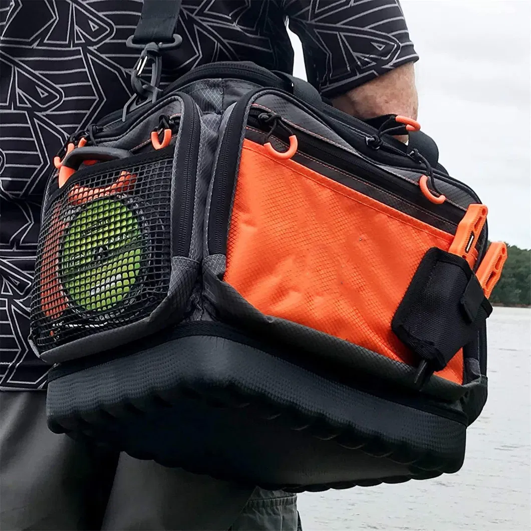 Custom Fishing Tackle Storage Bags Gear Bag Waterproof Fish Food Storage Organizer Carrier Bag Tool Tackle Box Bag Gift Accessories Outdoor Backpack